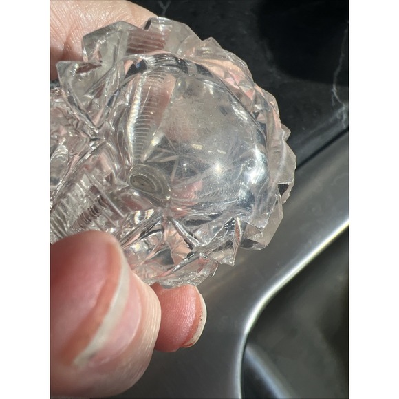 Hawkes Cut Crystal Sterling Salt & Pepper Shakers - Picture 2 of 3